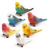 2pcs Simulated Miniature Bird Parrot Figure Model Fairy Garden Decoration Ornament Toy
