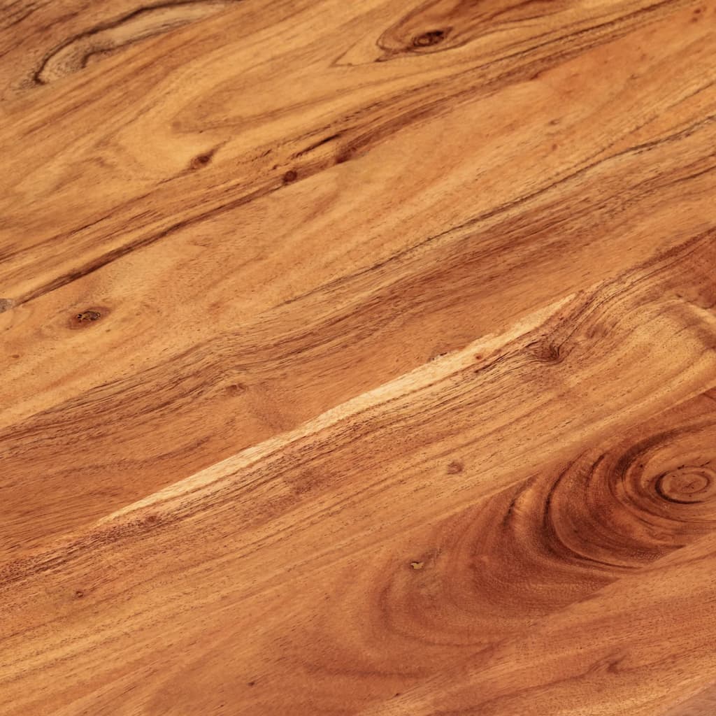 Table Top 110 x 40 x 2.5 cm Oval Solid Acacia Wood