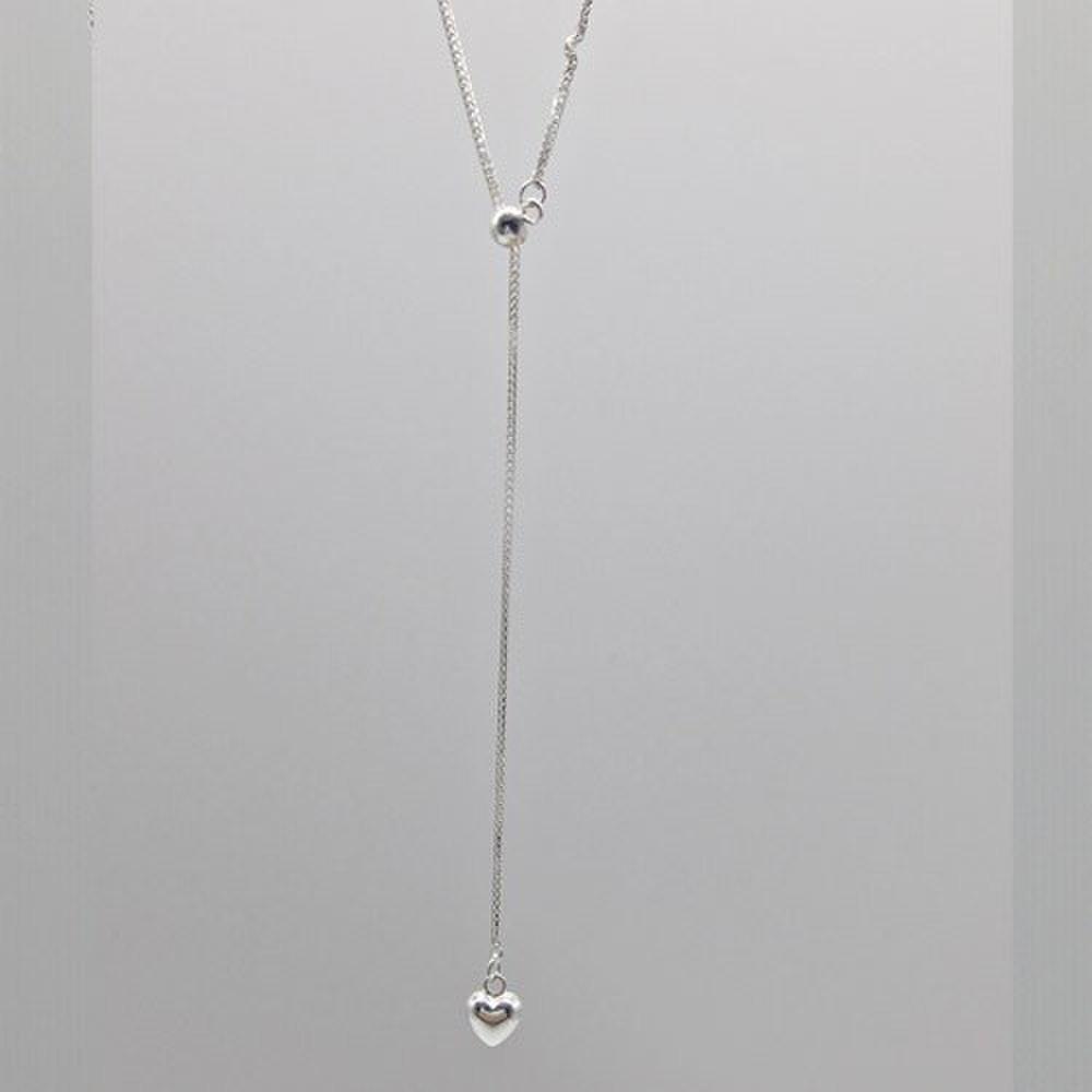 Slide Drop Necklace Silver