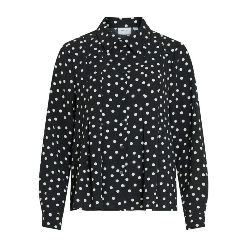 Chemise à pois rasha black beauty fluide Femme VILA