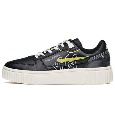 Cushioning Anti-Slip And Wear-Resistant Low-Top Skateboard Shoes Women's Black Sneakers 122028064-2