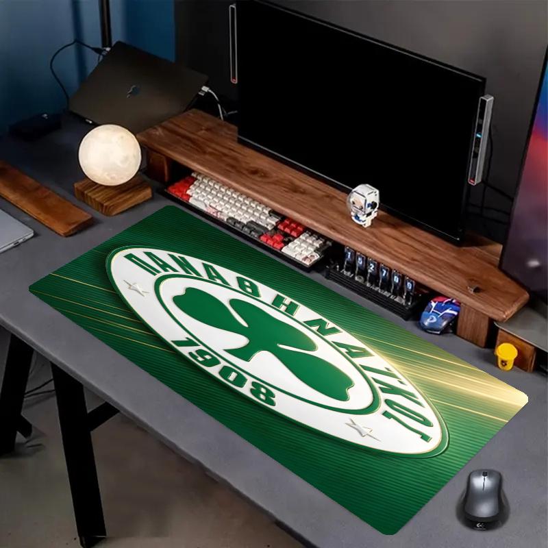 Panathinaikos FC Print Mouse Pad, Anti‑Slip Desktop keyboard Mat, for PC Laptop Gaming Working Daily Use, Cool Festival Birthday Gift
