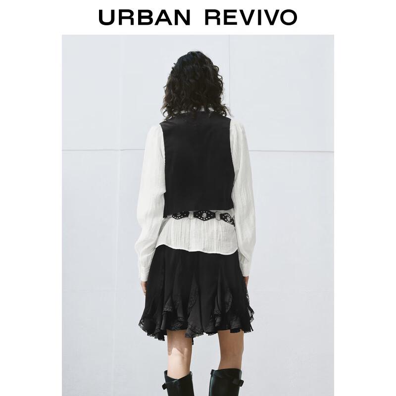 UR Women's Retro Textured U-Neck Vest