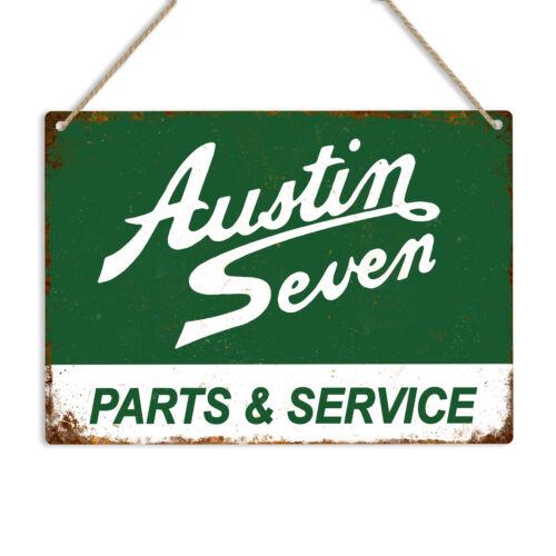 

AUSTIN SEVEN Parts Green Retro Vintage Metal Tin Sign Plaque ManCave Shed GarageAluminum 20x30cm（7.8x11.8inch）