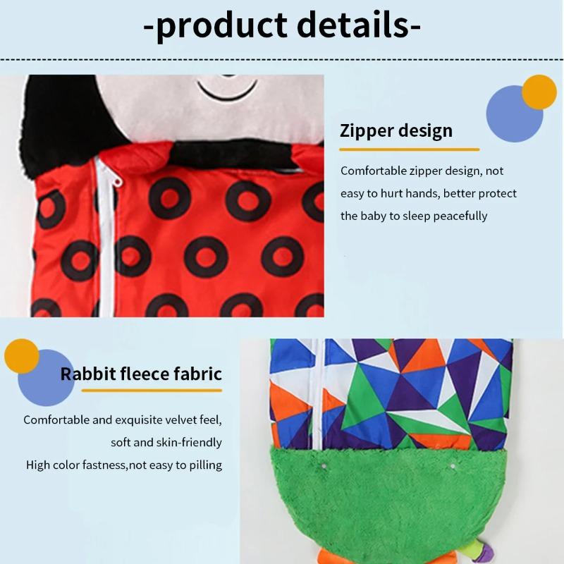 Children's Cartoon Sleeping Bag Pillow Birthday Gift Kids Comfy Plush Warm Sleepy Sack Animal Boys Girls Soft Sleepsack