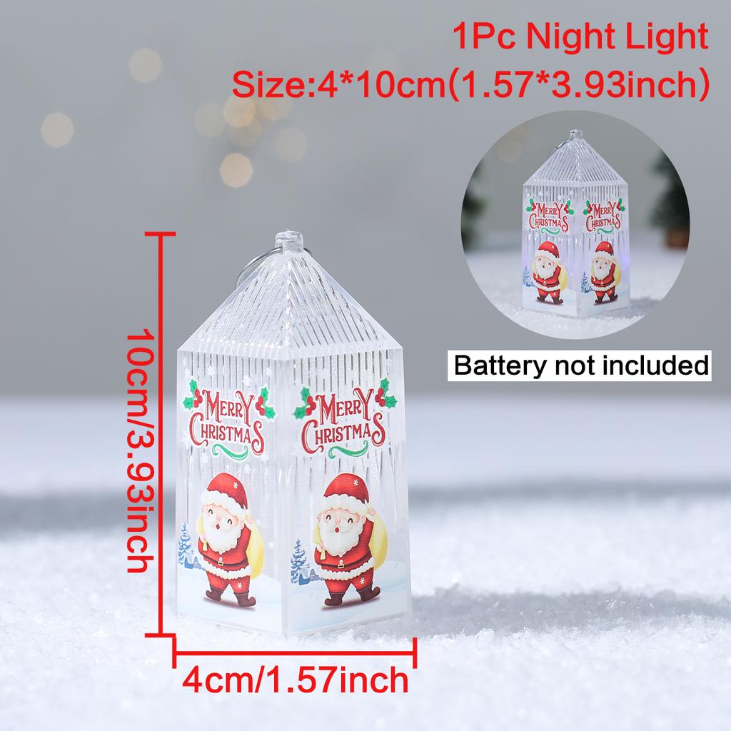 Christmas Lantern Light Ornament Merry Christmas Decorations for Home 2025 Navidad Christmas Tree Decor Xmas Gift New Year 2025