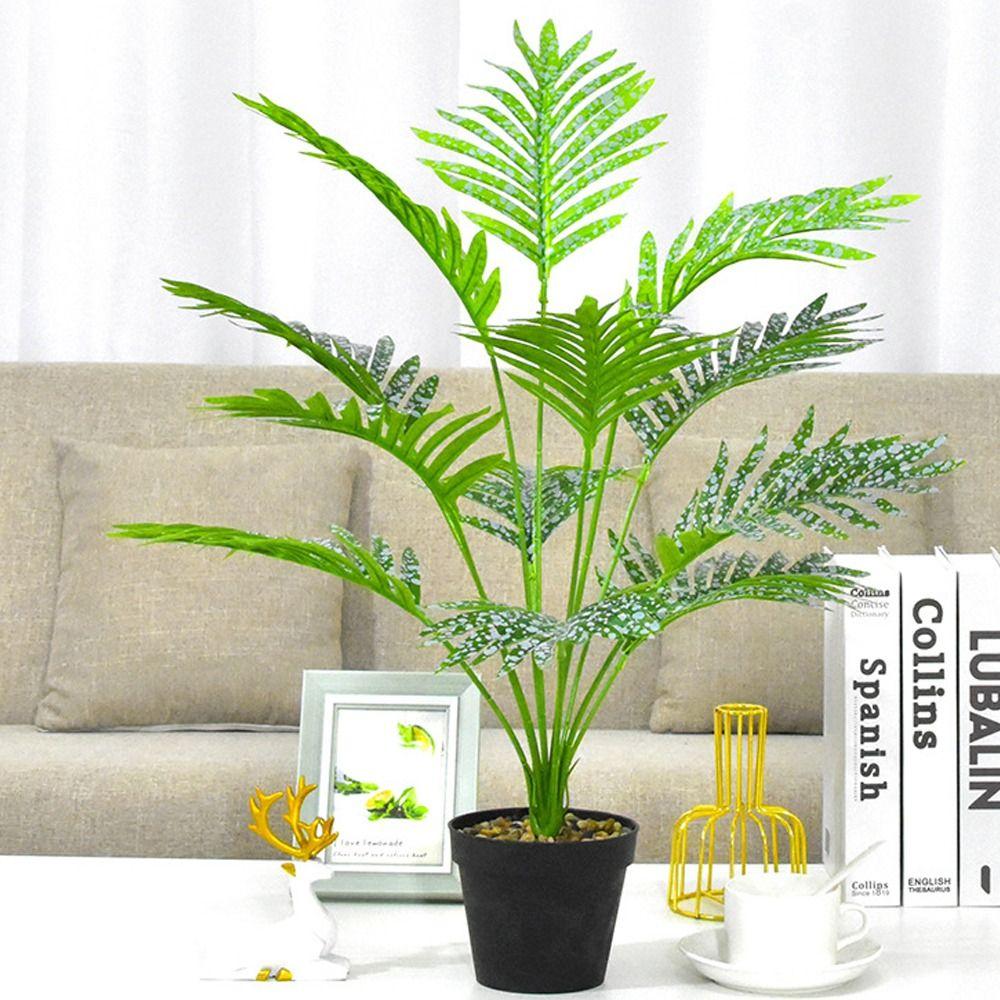 

18.12.24 листья искусственные пальмовые листья ветки поддельные пальмовые листья украшение для балкона гостиной