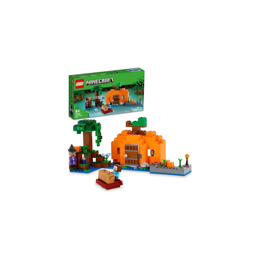 LEGO Minecraft Pumpkin Patch Building Set 21248 for Kids Age 8+ Educational Toy