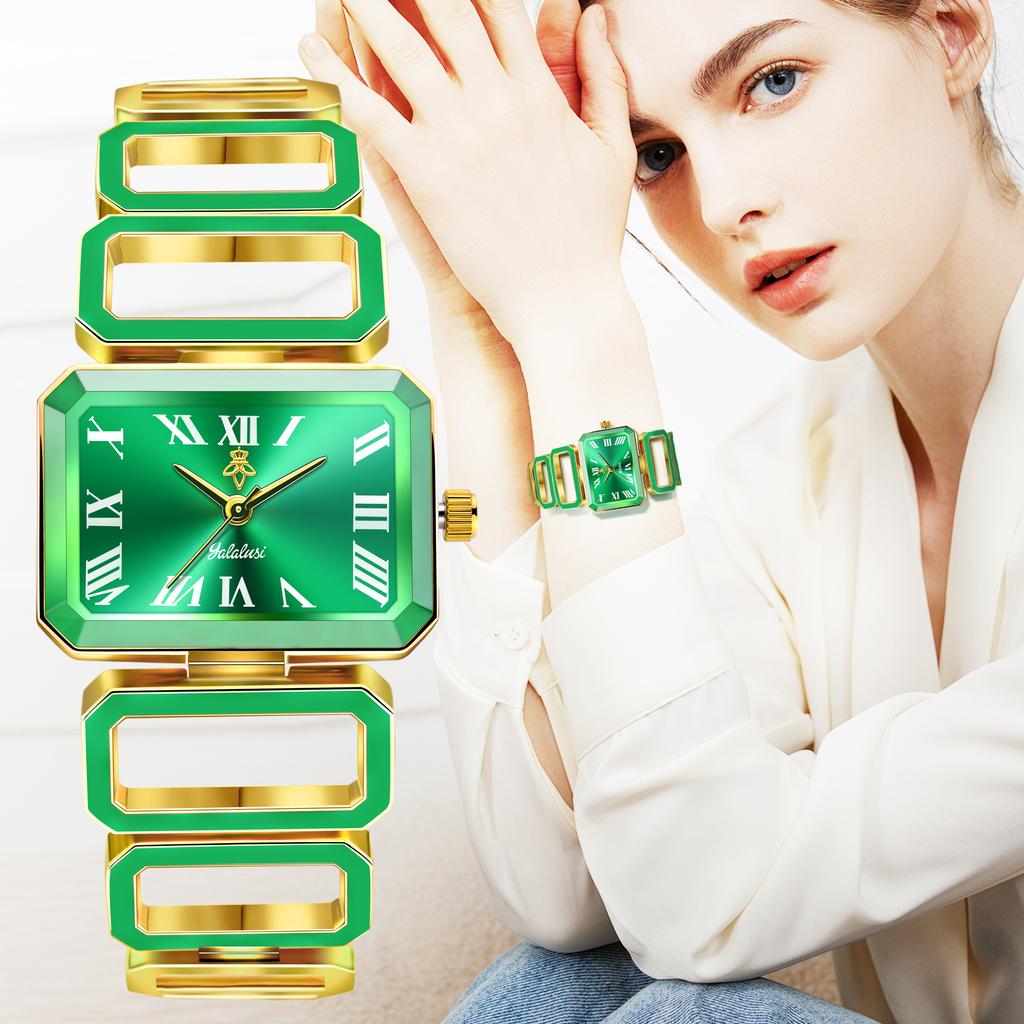 YaLaLuSi Stylish Ladies’ Bracelet Watch: An Elegant Water-Resistant Quartz Timepiece Perfect as a Gift Reloj Mujer Montre
