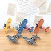 Vintage Plane Creative Retro Antique Airplane Iron Aircraft Model for Home Decor (Red)