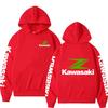 New Racing Suit, High-quality Kawasaki Logo Hooded Pullover, Fashionable Motorcyclele Uniform Rider Exquisite Stree
