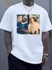 Vintage Friendship Photo Print Reflecting Unity And Nostalgia In Urban Street Culture Unisex's T-shirt