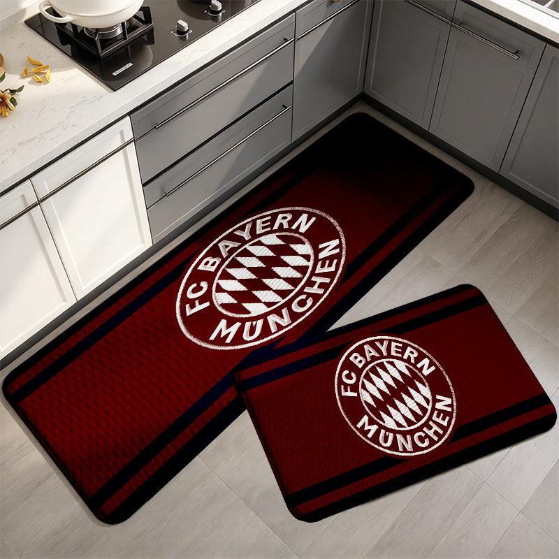 Bayern Munich2 Flannel Kitchen Mat Christmas Soft Area Rug Non Slip Floor Carpet Home Decoration