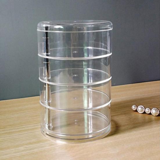 Örhängelåda Transparent för sovrum Stor kapacitet 3/4/5 lager Byrå Smycken Eardrop Dangler Organizer Praktisk förvaring