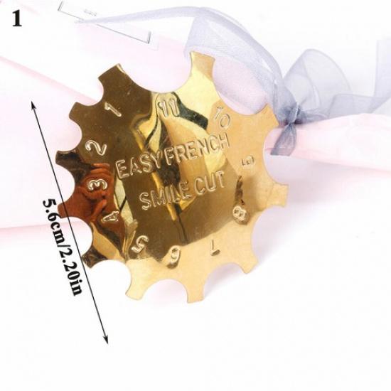Nail Art Tool Stencil French Tip Smile Line Multi-Sizes Easy Edge Cutter Trimme^ 1# Style1