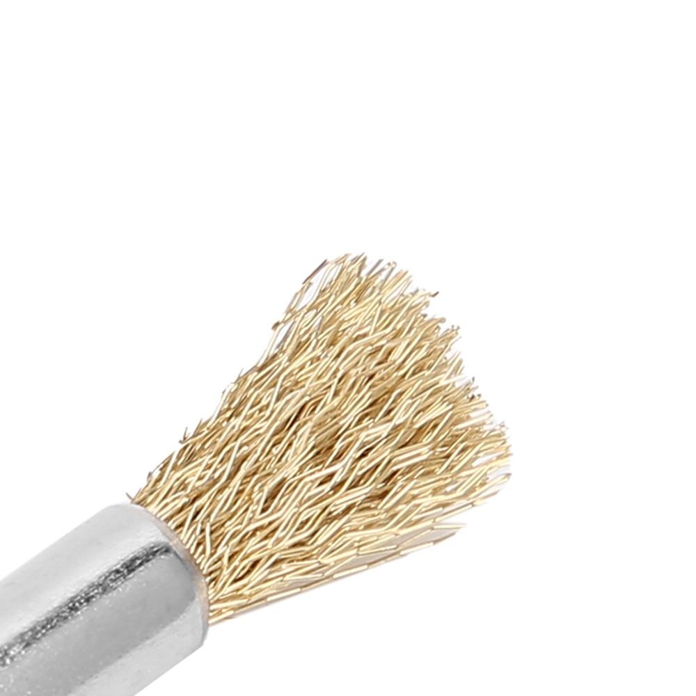 5pcs Mini Size Nail Drill Bit Cleaning Brush Manicure Wire Brush Daily Tool Cleaning Work
