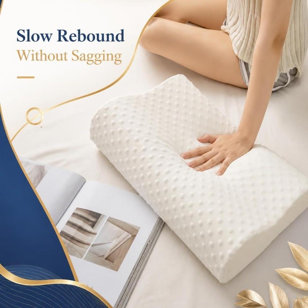 Slow-Rebound Neck Support Pillow Comfortable Ergonomic Sleep Pillow Bedroom Sleeping