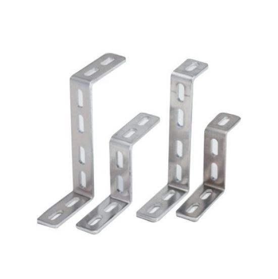 

NANKAI Алюминиевый кронштейн Meka Кронштейн изогнутый 175ммx19мм 0073 Универсальный Z-образный (8ммx16мм) серебряный