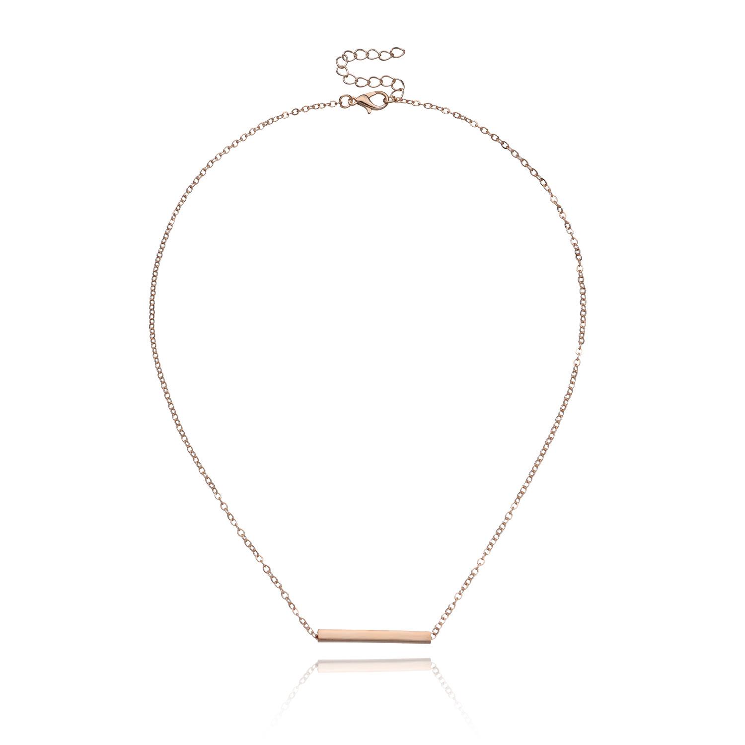 

Accessories, personalized one-word pendants, necklaces, fashionable versatile collarbone chains золотой
