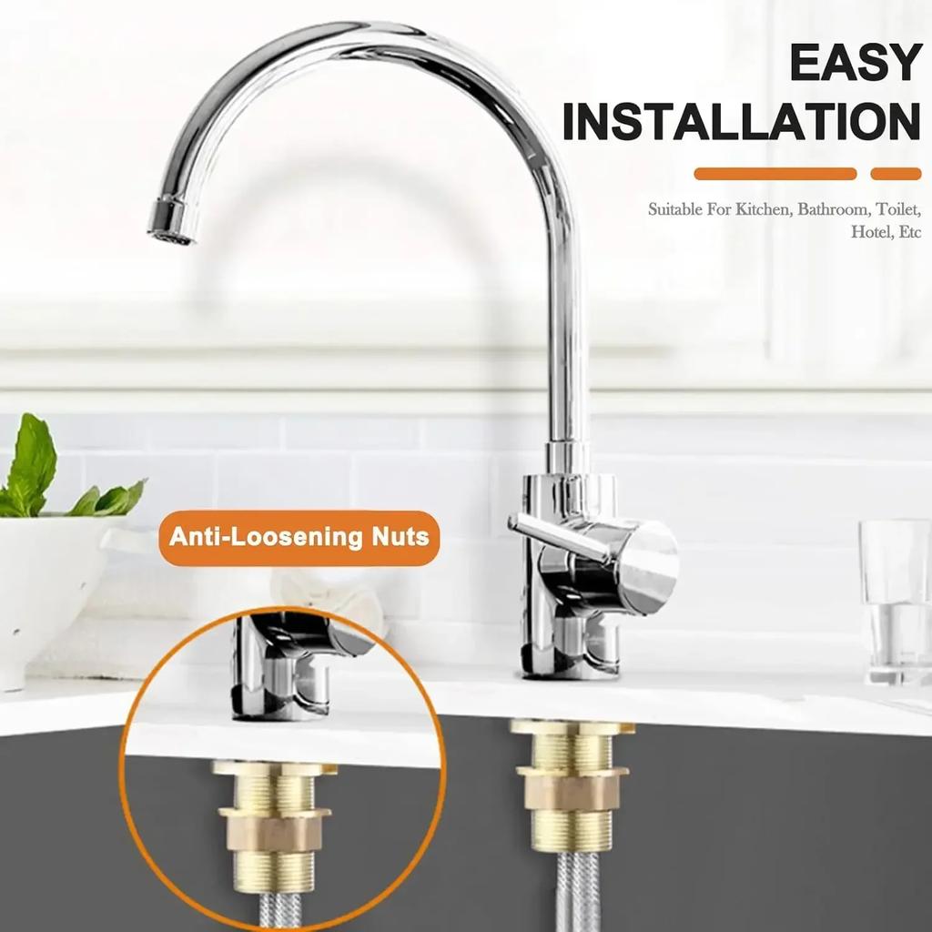 C Type Faucet Anti-loosing Nut Cap Tap Faucet Fixing Fitting Kit Home Kitchen Wash Basin ToolS Fastening Circlip Washer Parts