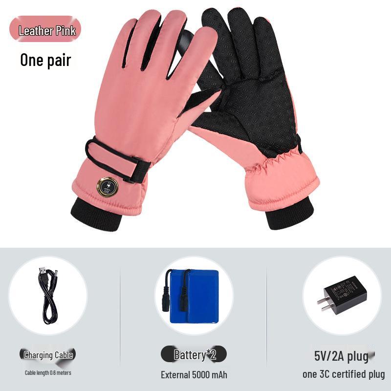 

Rechargeable Heated Waterproof Gloves for Men & Women: Ideal for Motorcycling & Winter Activities One Size