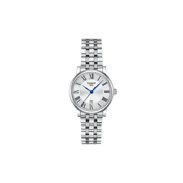 TISSOT Kason Zen I Collection Quartz Movement Women's Watch 30mm White Dial Stainless Steel Case T122.210.11.033.00