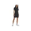 Under Armour Drive Golf Sports Series Simple Solid Color Pullover Polo Dress Women Dresses Black 1389587-001