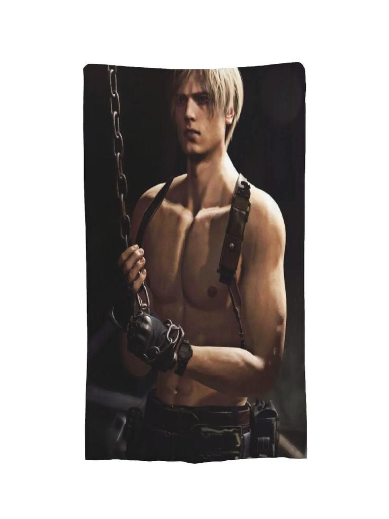 Leon Kennedy Resident Evil Blanket Cozy Soft Throw Blanket for Bed x Inch Multiple Sizes Quilt