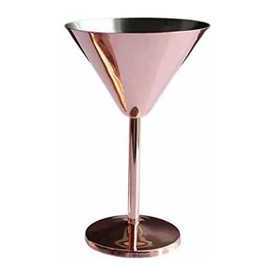 Weingläser aus Messing, 11 oz Glänzende Solide Gehammerte Messing-Weinkelche auf Messingplattierten Stielen ein Geschenk für Männer und Frauen