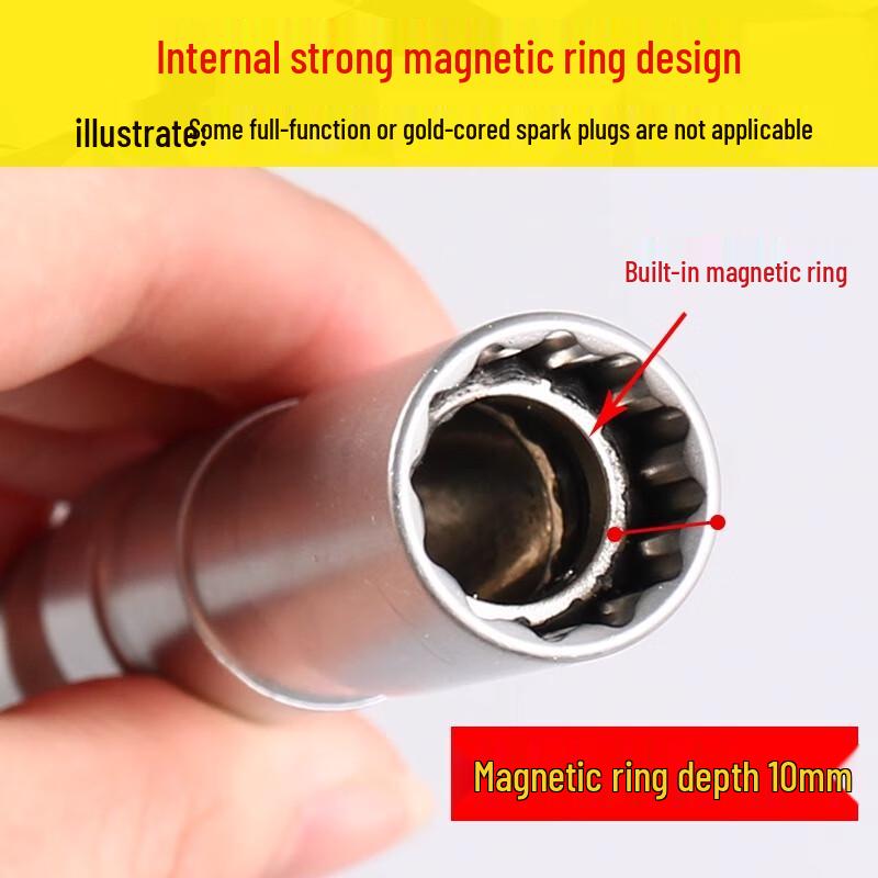 Magnetic Universal Spark Plug Socket Wrench