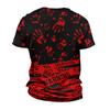 Halloween Print - Men's Printed Casual Round Neck Short Sleeved T-shirt