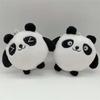 Plush Stuffed 1PCS 9CM Panda Plush Toy Animal Stuffed Toy PP Cotton Key Pendant To Send Children