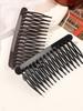 French Side Combs 3Colors Each Curved Twist Hair Combs Decorative,Strong Hold Hair Clips Bun Chignon,Women Hair Accessories