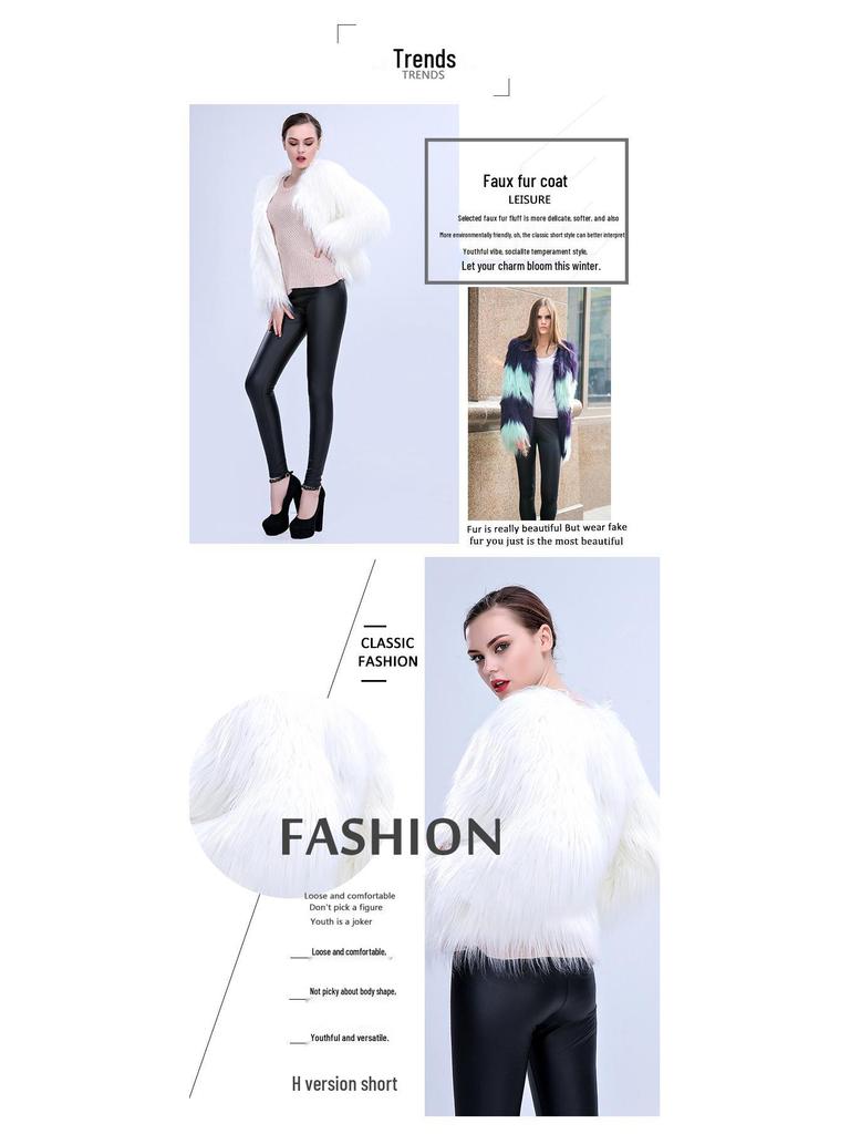 Damefrakk i lammeull med LED-lys for jule- og halloweenfester