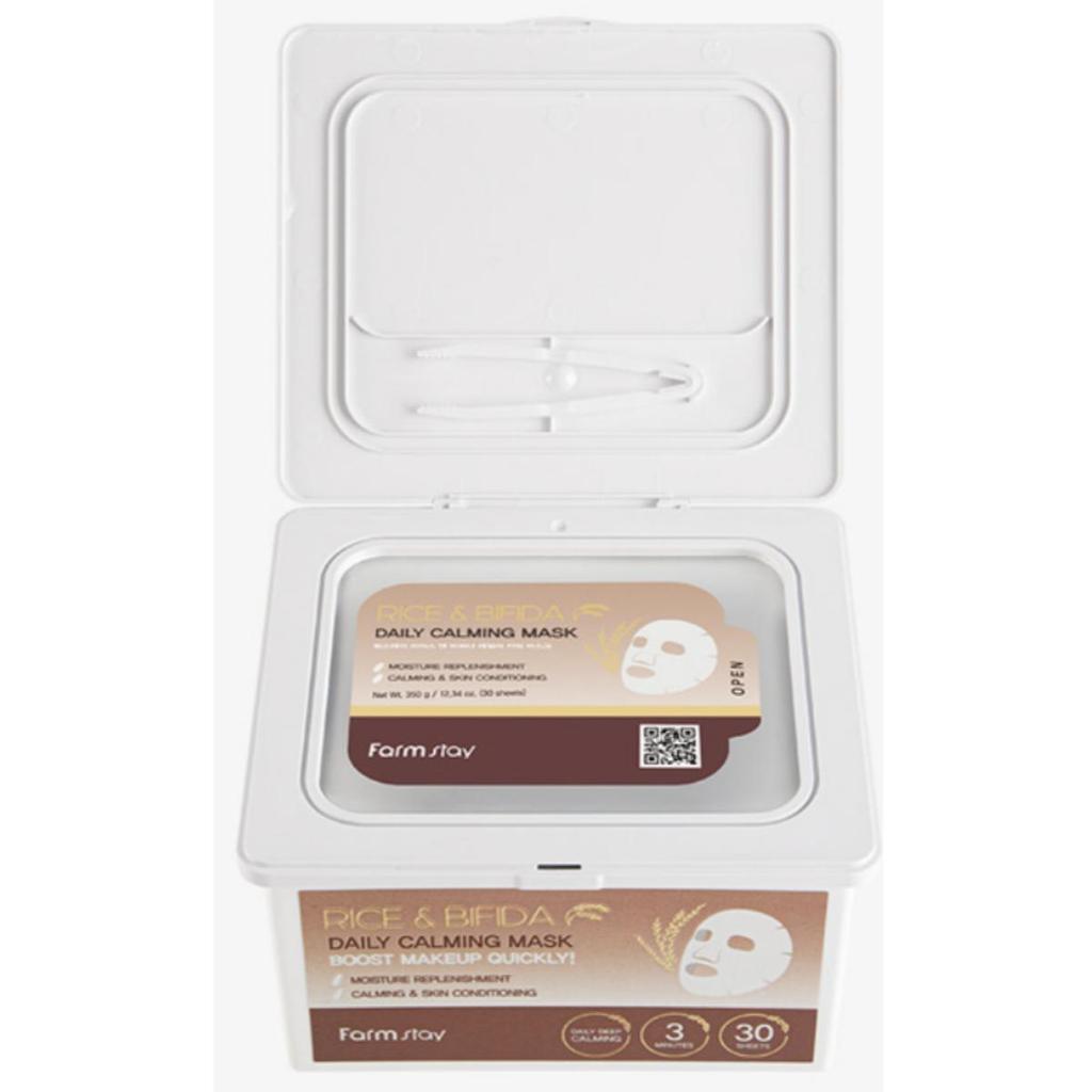 Farmstay Rice & Bifida Daily Calming Mask 30ea