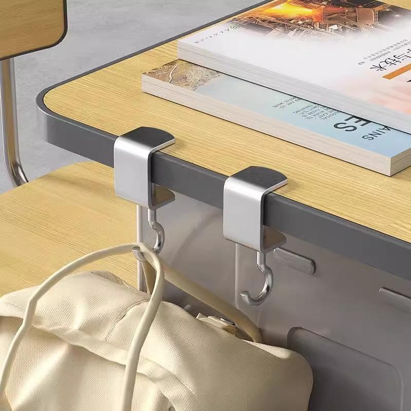Punch-Free Hanging Bag Hook Student Desk Side Hanging Bag Handbag Holders Multi-Functional Table Hook