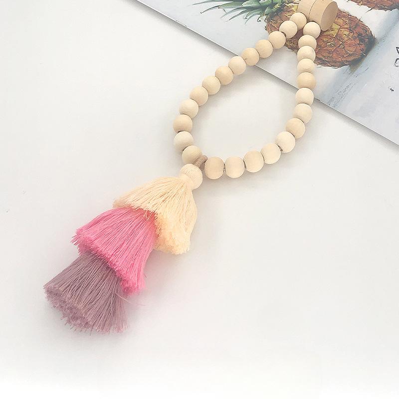 Wooden Bead Curtain Straps High-strength Magnetic Attraction Magnetic Fabric Storage Tie Curtains Magnetic Buckle Soft Furnishings