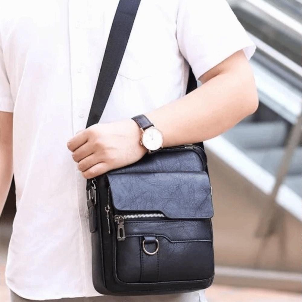 Large Capacity Shoulder Bag Vintage Man Tote Bag Casual Men Crossbody Bag Travel