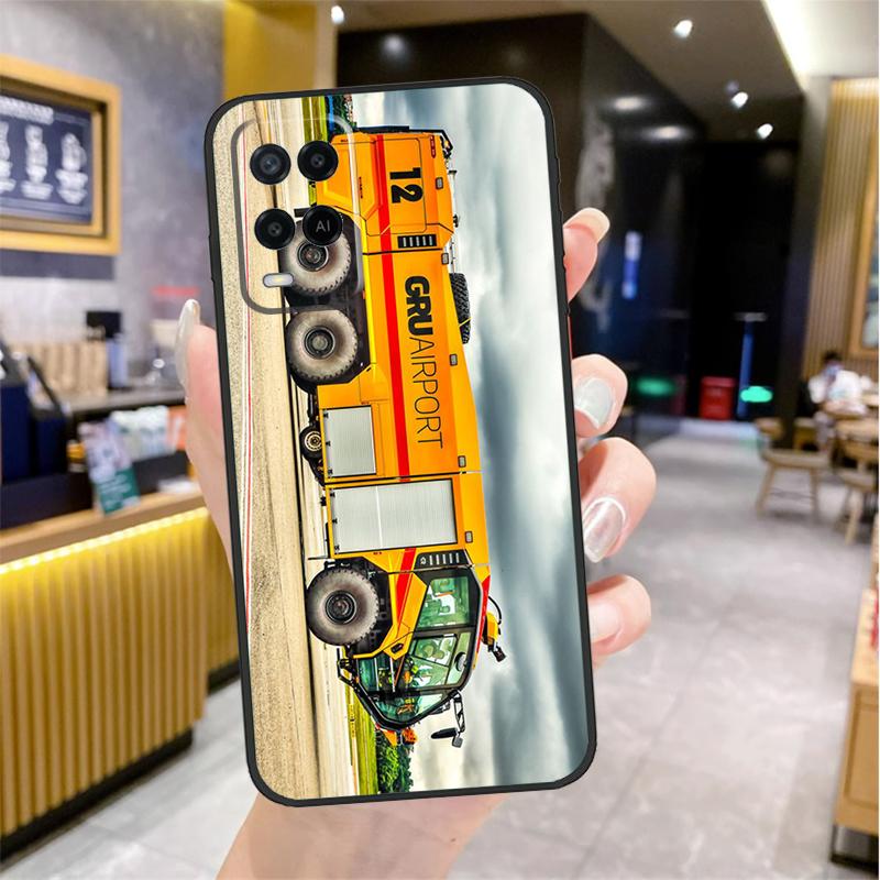 

Fire Truck Case For Oppo A74 A54 A94 A78 A98 A18 A60 A80 A40 A38 A58 A96 A76 A16 A15 A17 A57 A77 A5 Pro OPPO A79 5G