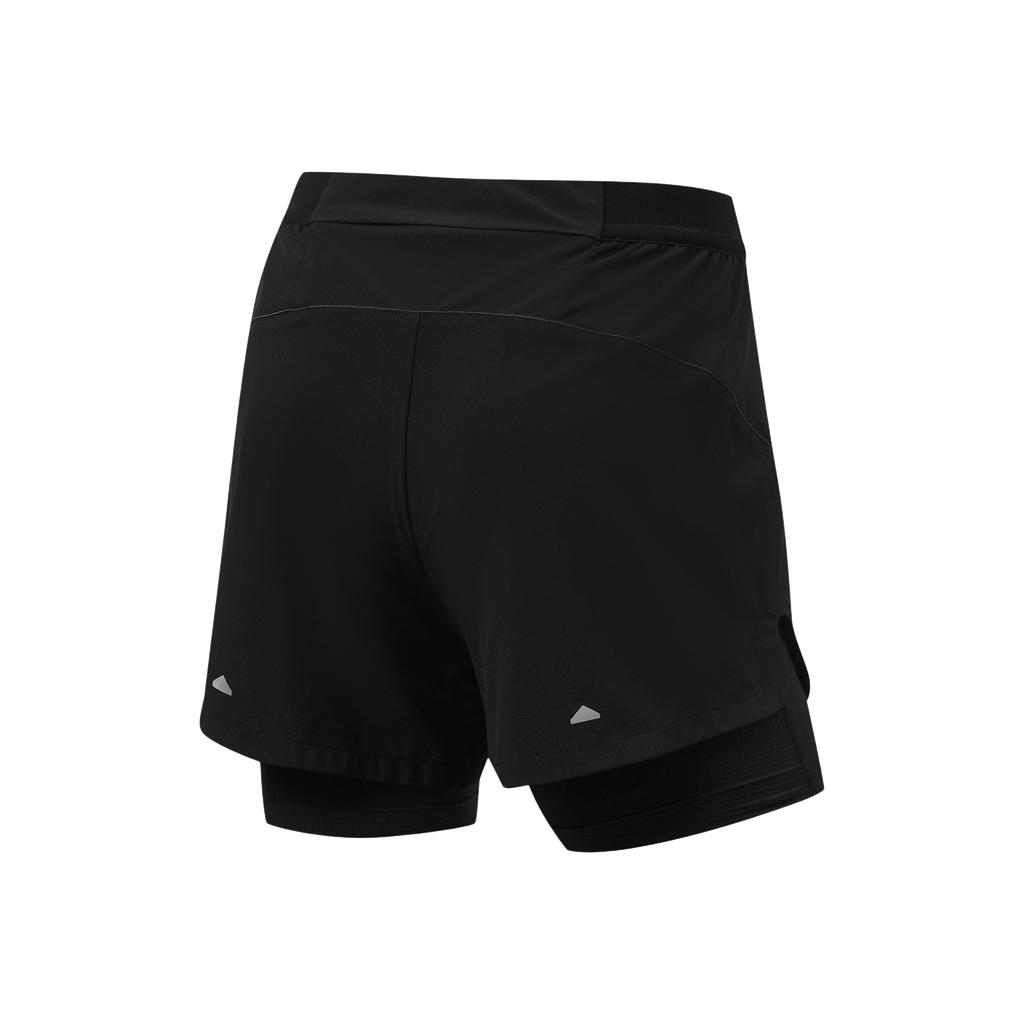 Série de Corrida Li Ning Logo Bordado Shorts Esportivos de Corrida Feminino shorts AKSW330-1