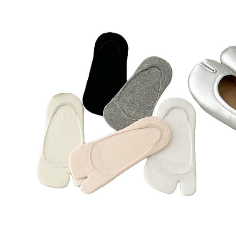 Japon Tarzı İki Parmak Pamuklu Çoraplar Unisex Clog Çoraplar Polyester Ayak Parmakları Ayırıcı Çoraplar Kimono Parmak Arası Terlik Sandalet Ayırıcı Çorap