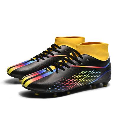 Football Shoes Men's Long Nails Artificial Lawn Professional Training High Help Children Large Size Outdoor Football Shoes