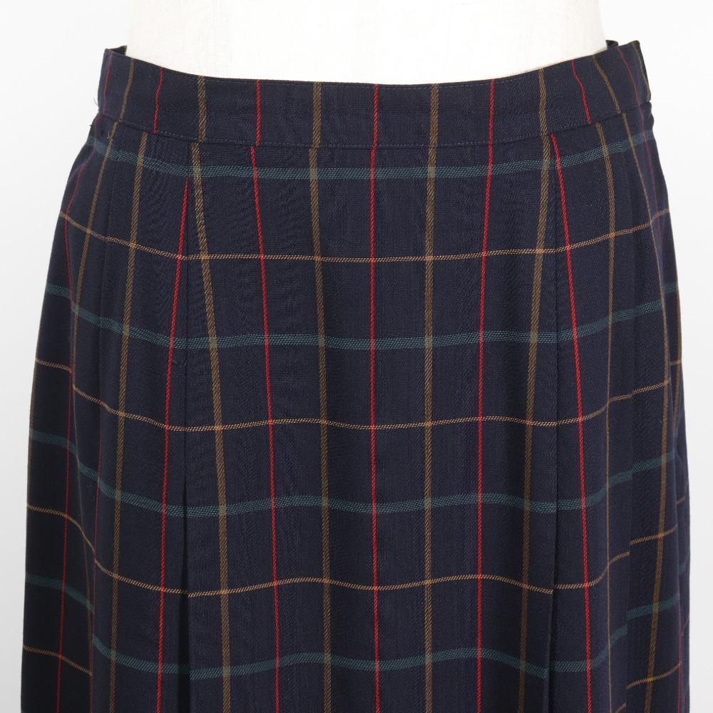 Burberrys Shirt & Skirt setup check vintage black/hair Women Used