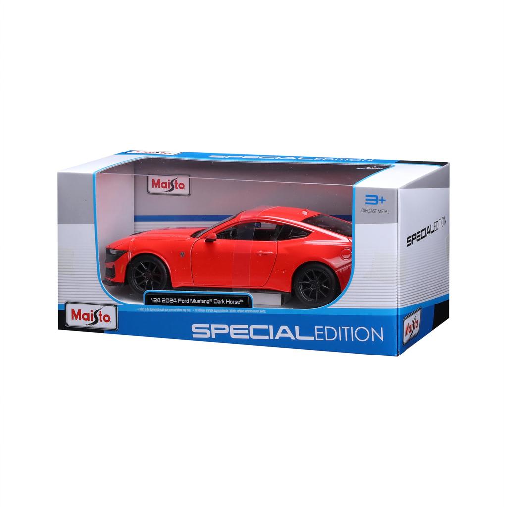 Maisto 1/24 Ford Mustang Dark Horse 2024 Red / Diecast Model Car, Finished Product 32925 RD