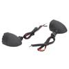Pair Motorcycle Turn Signal Light with Grill Cover 3 Wires Retro 10mm Installing Hole Universal Replacement