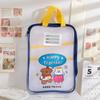 Waterproof Mesh Zipper Pouch Bag EVA Document Bag Cute Transparent File Bag  School Office Supplies