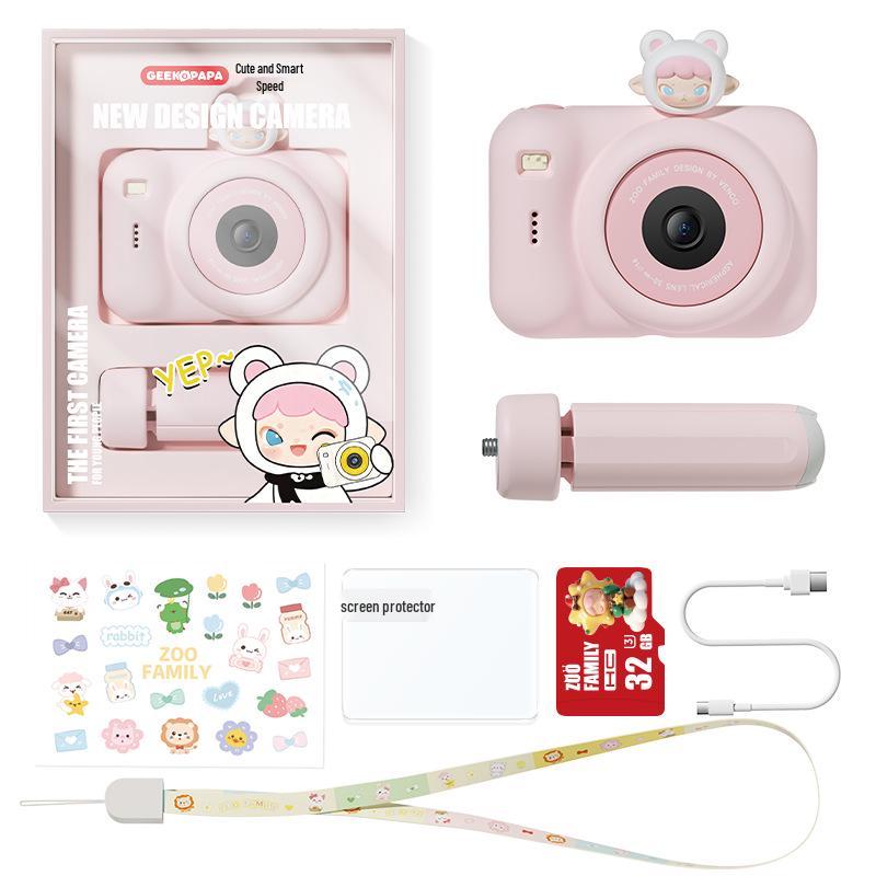 GEEKPAPA A6 Kids' Digital Camera: Trendy Toy Design, High-Quality Pixels, Perfect for Students and As a Birthday Gift.