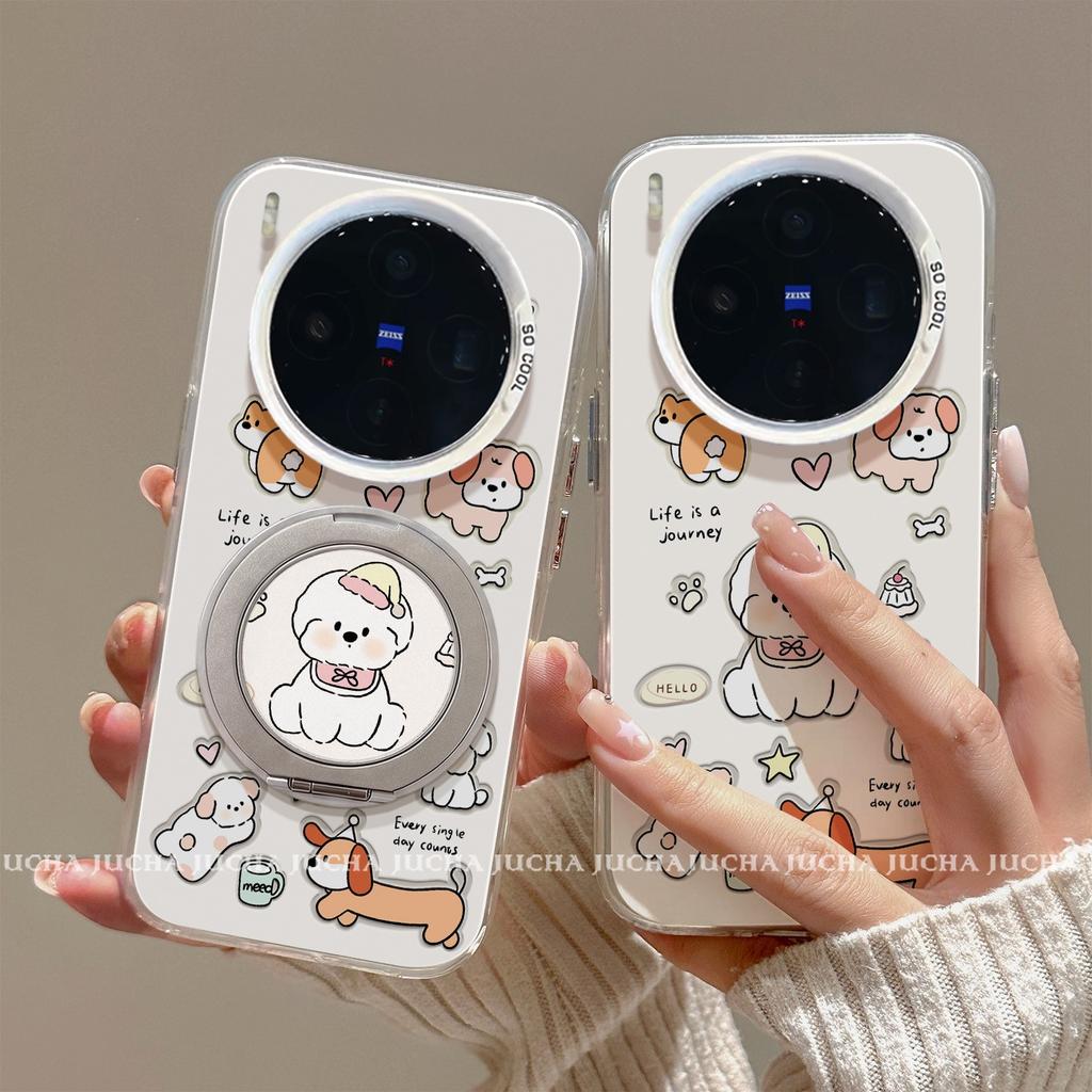 Applicable to vivox111 mobile phone case creative new x111promini all-inclusive sideband bracket x111por cartoon