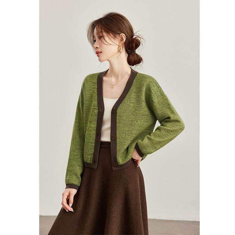 Women's Cashmere Blend V-Neck Knit Cardigan