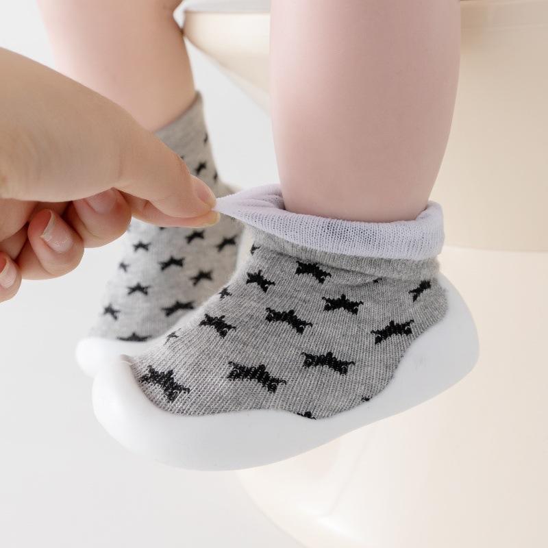 New Baby Toddler Shoes Indoor and Outdoor Baby Soft Sole Floor Shoes and Socks Double Socks Body Non-slip and Breathable